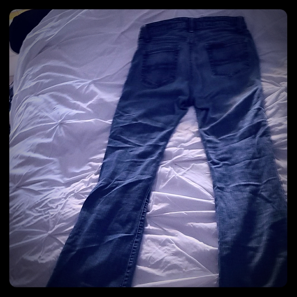 Fossil Galaxina Powder Blue boot cut jeans
